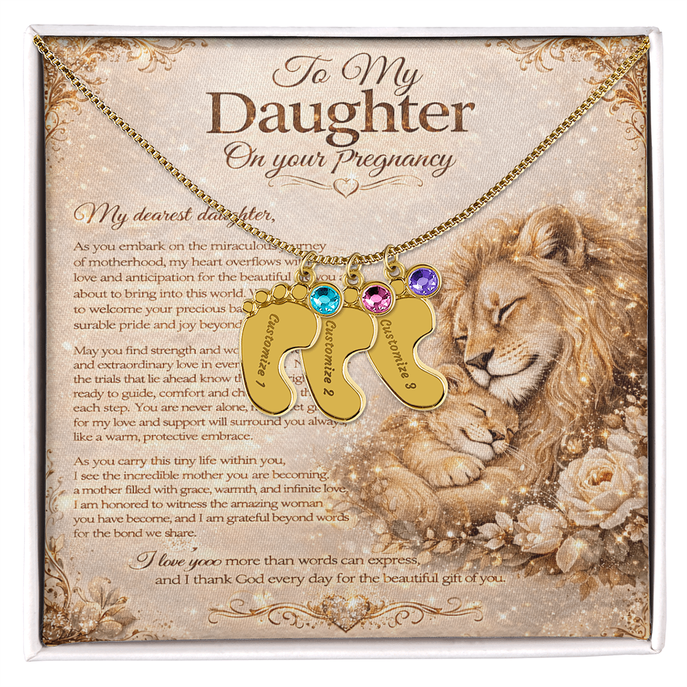 To Our Dearest Daughter's Pregnancy – Necklace Gift Set
