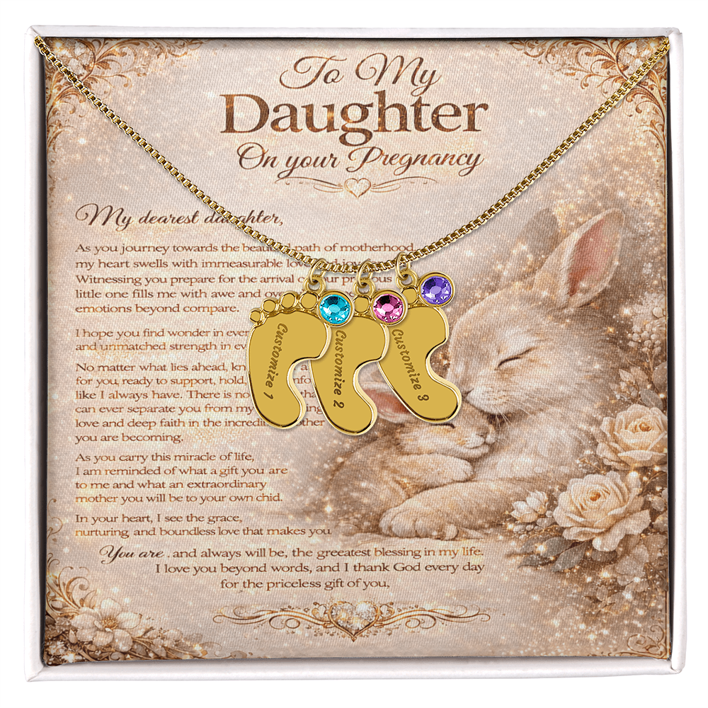To Our Amazing Daughter's Pregnancy – Necklace Gift