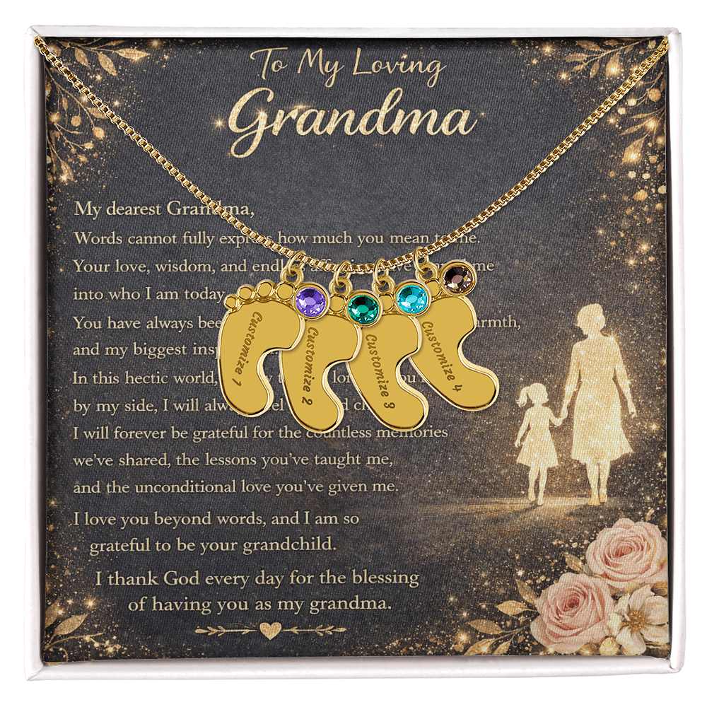 To My Beloved Grandma – Necklace Gift Set