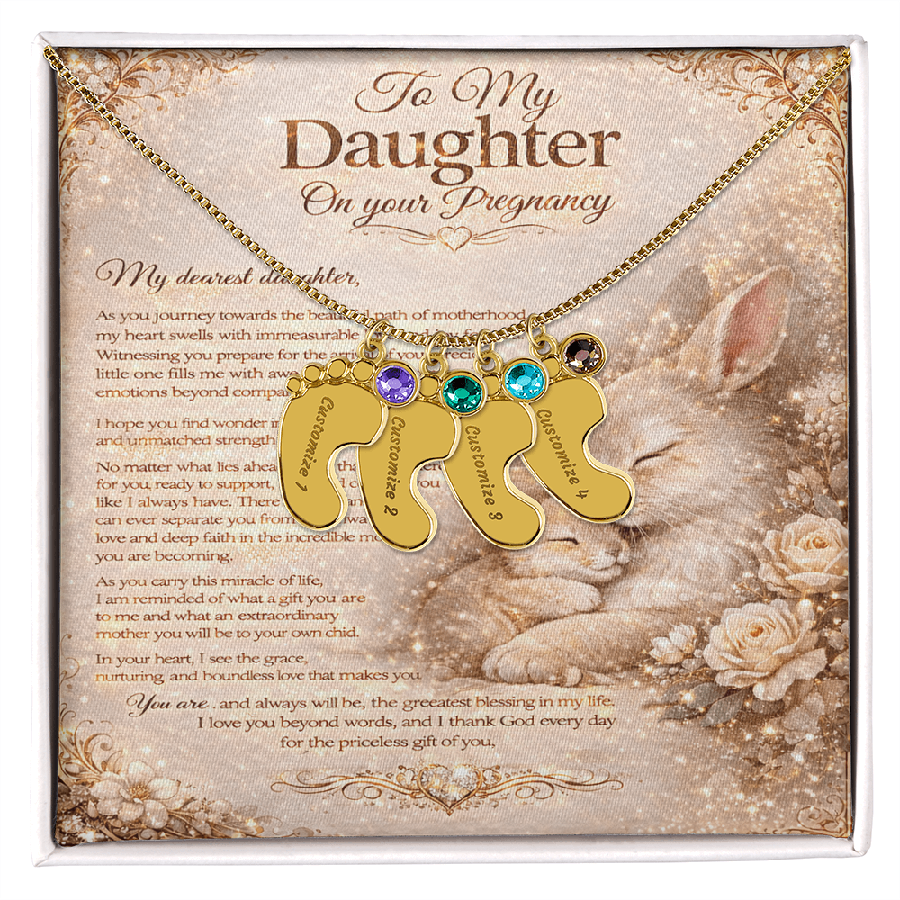 To Our Amazing Daughter's Pregnancy – Necklace Gift