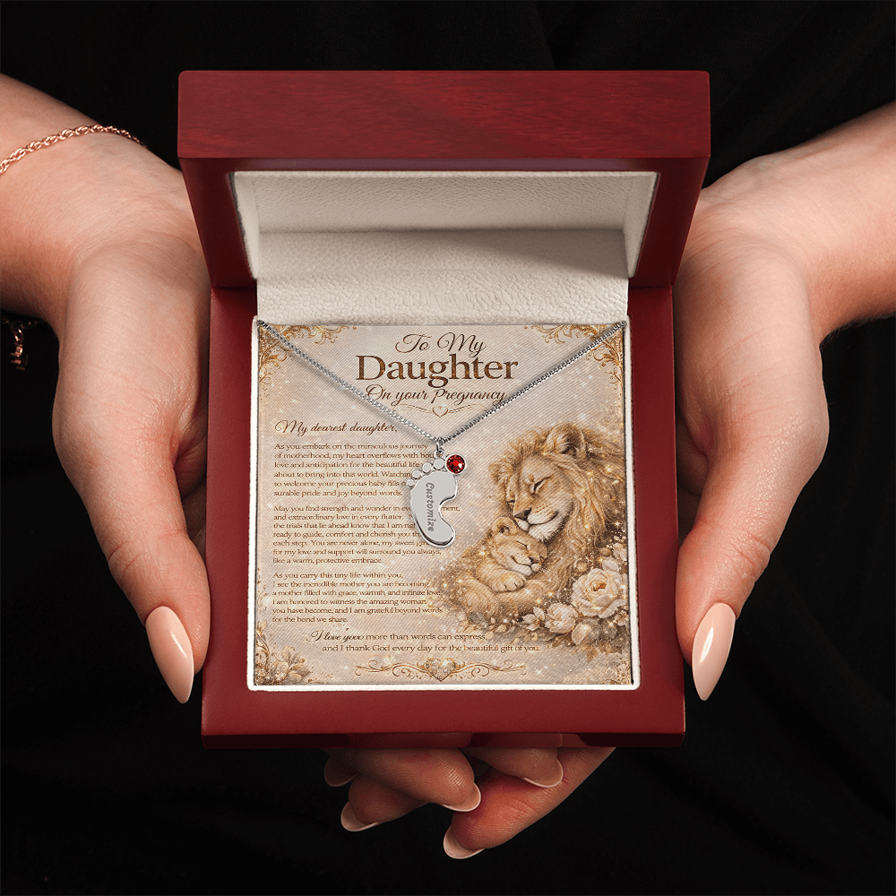 To Our Dearest Daughter's Pregnancy – Necklace Gift Set