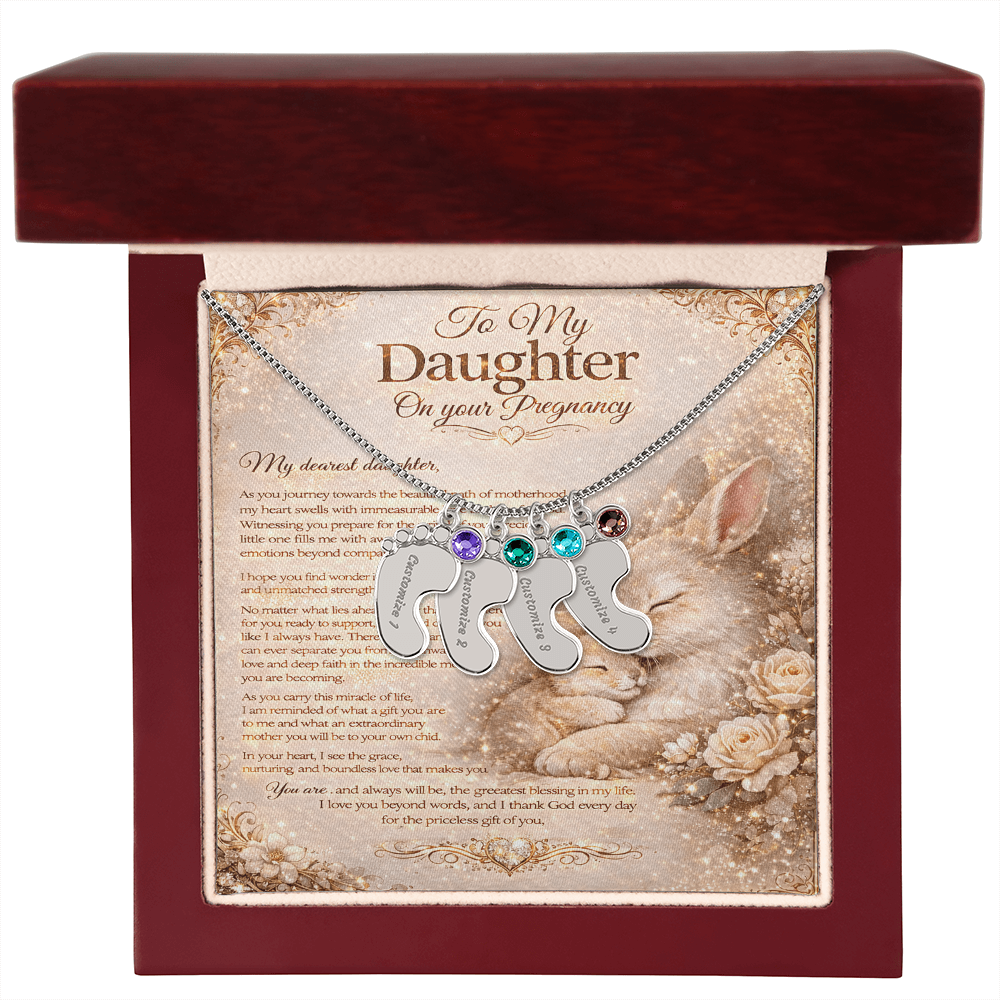 To Our Amazing Daughter's Pregnancy – Necklace Gift