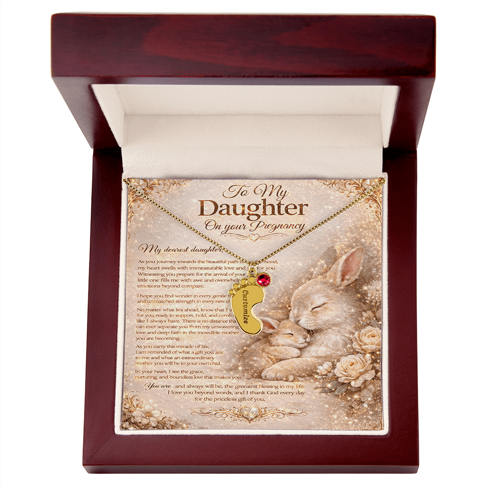 To Our Amazing Daughter's Pregnancy – Necklace Gift