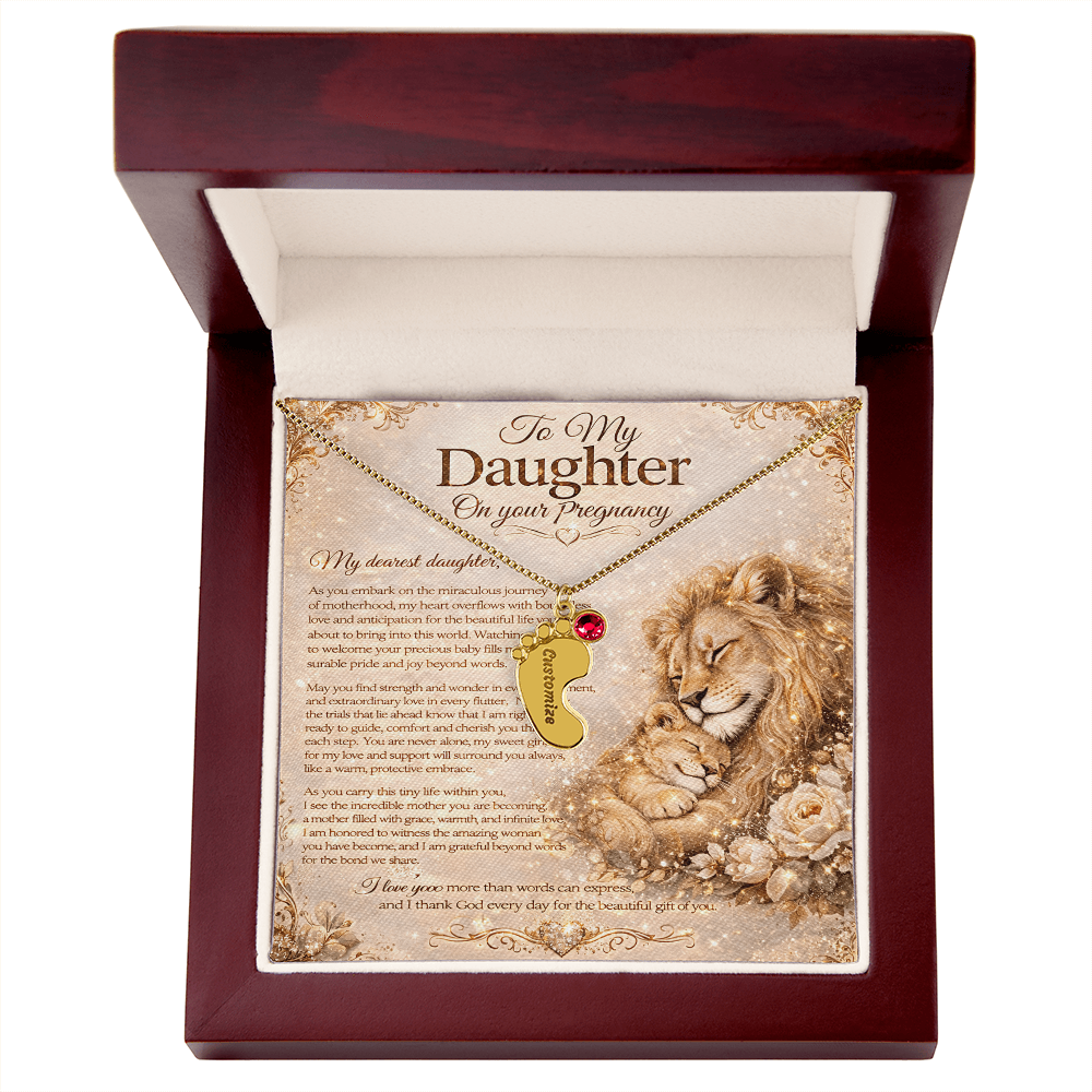 To Our Dearest Daughter's Pregnancy – Necklace Gift Set