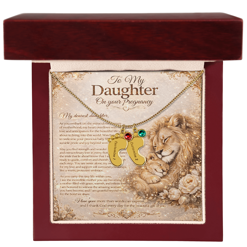 To Our Dearest Daughter's Pregnancy – Necklace Gift Set