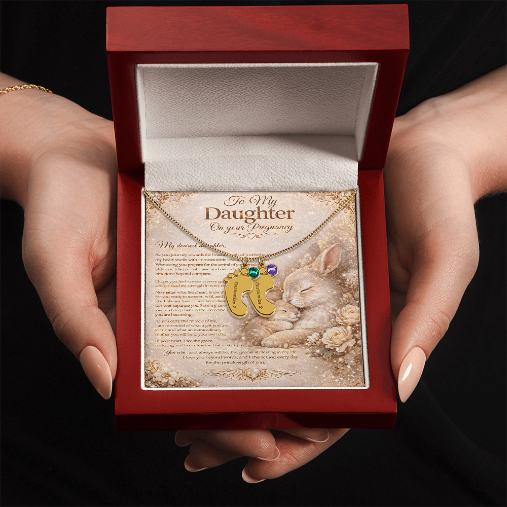 To Our Amazing Daughter's Pregnancy – Necklace Gift