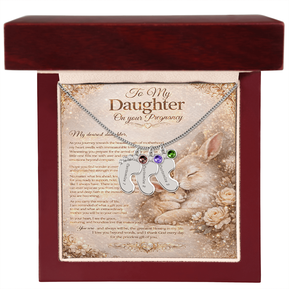 To Our Amazing Daughter's Pregnancy – Necklace Gift