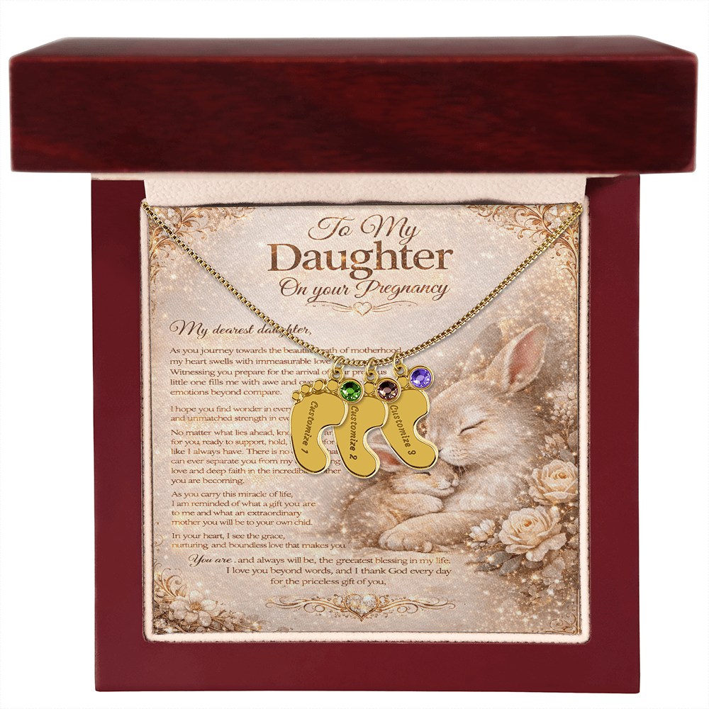 To Our Amazing Daughter's Pregnancy – Necklace Gift