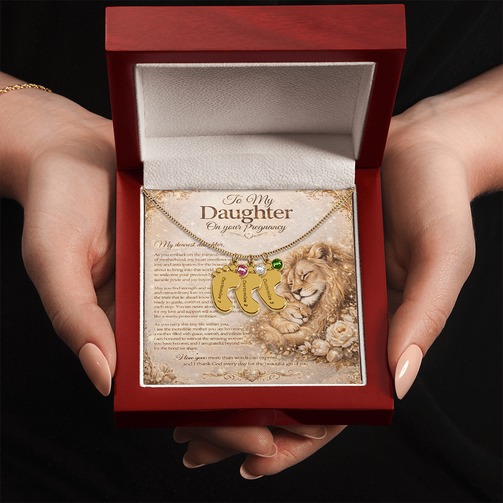 To Our Dearest Daughter's Pregnancy – Necklace Gift Set