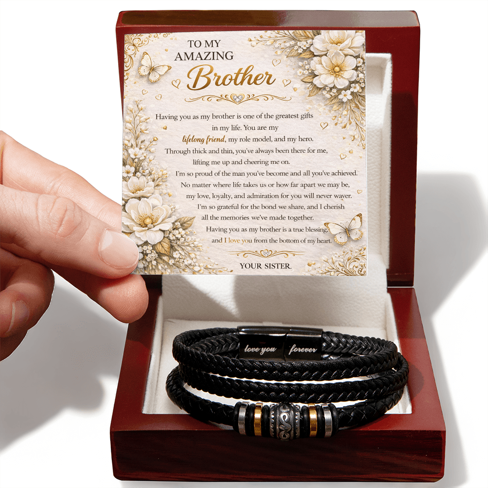 Forever Love Bracelet for My Amazing Brother