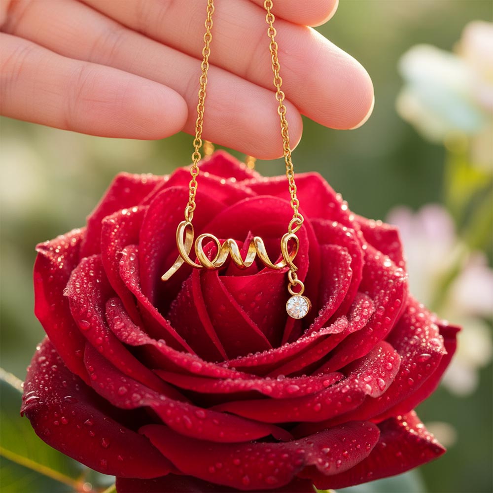 Signature Love Name Necklace To My Wife