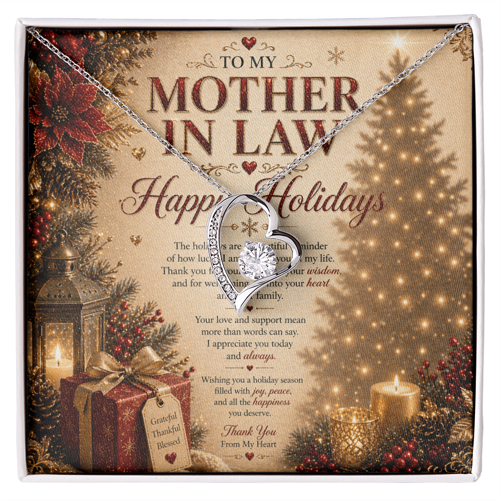 Elegant Holidays Card For a My Mother-In-Law Gift Set