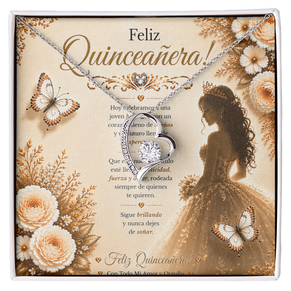💕Feliz Quinceañera, Mi Amor — Hoy Celebramos Tu Belleza, Tu Corazón Y Todo Lo Increíble Que Eres. Con Amor, Tu Novio