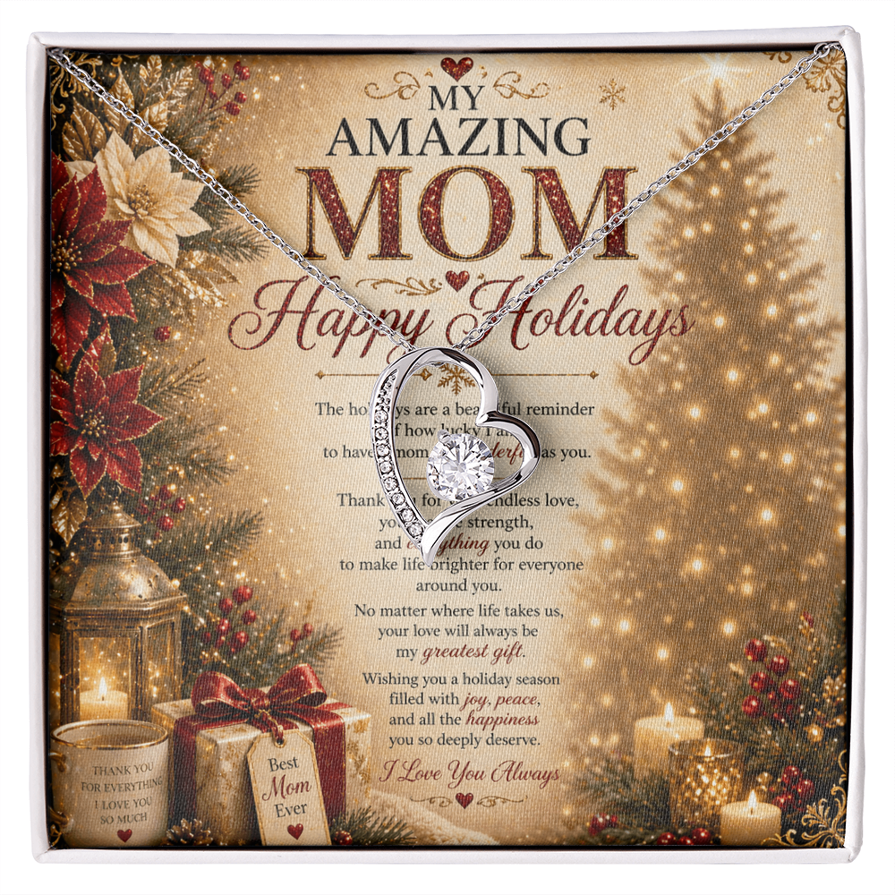 Warm Holiday Wishes Card For Mom Gift Set