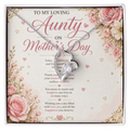 Happy Mother's Day Aunty Necklace Gift Set