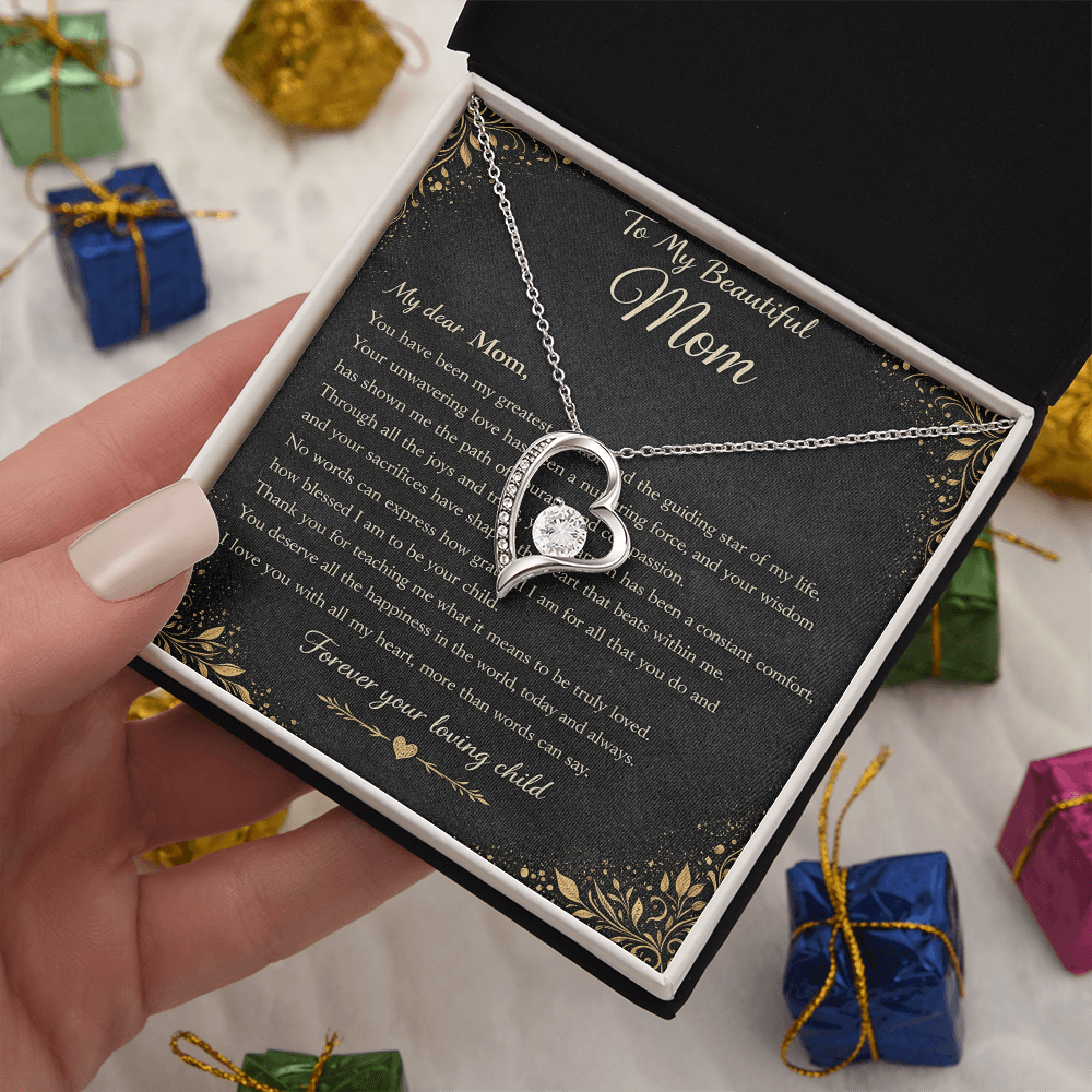 My Beautiful Mom's Gift Set – Forever Love Heart Pendant