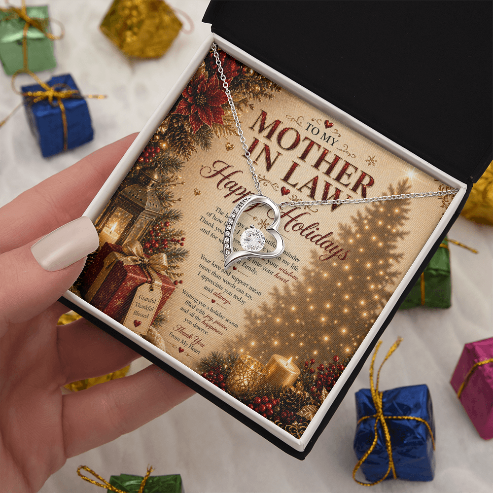Elegant Holidays Card For a My Mother-In-Law Gift Set