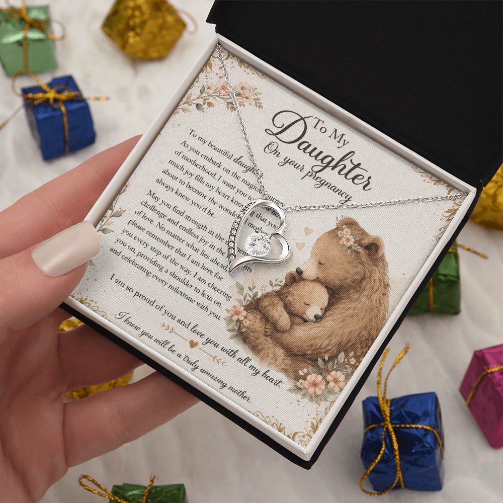 To My Beautiful Daughter's Pregnancy – Necklace Gift From Mom