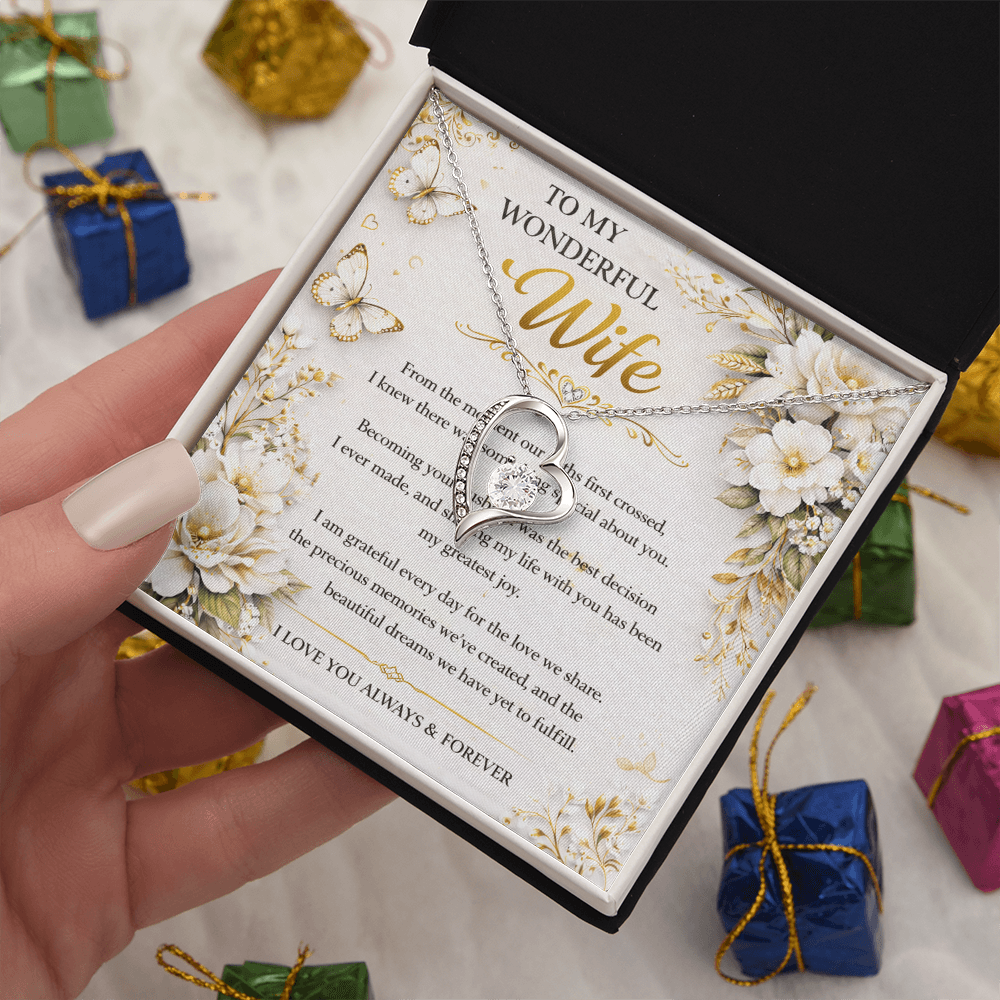 My True Wonderful Wife Necklace Gift Set