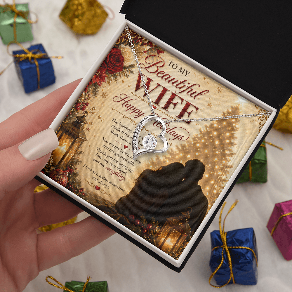Romantic Holiday Greeting Card Scene For My Wife Set