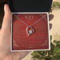 Elegant Heart Pendant – Love Message Necklace for Wife