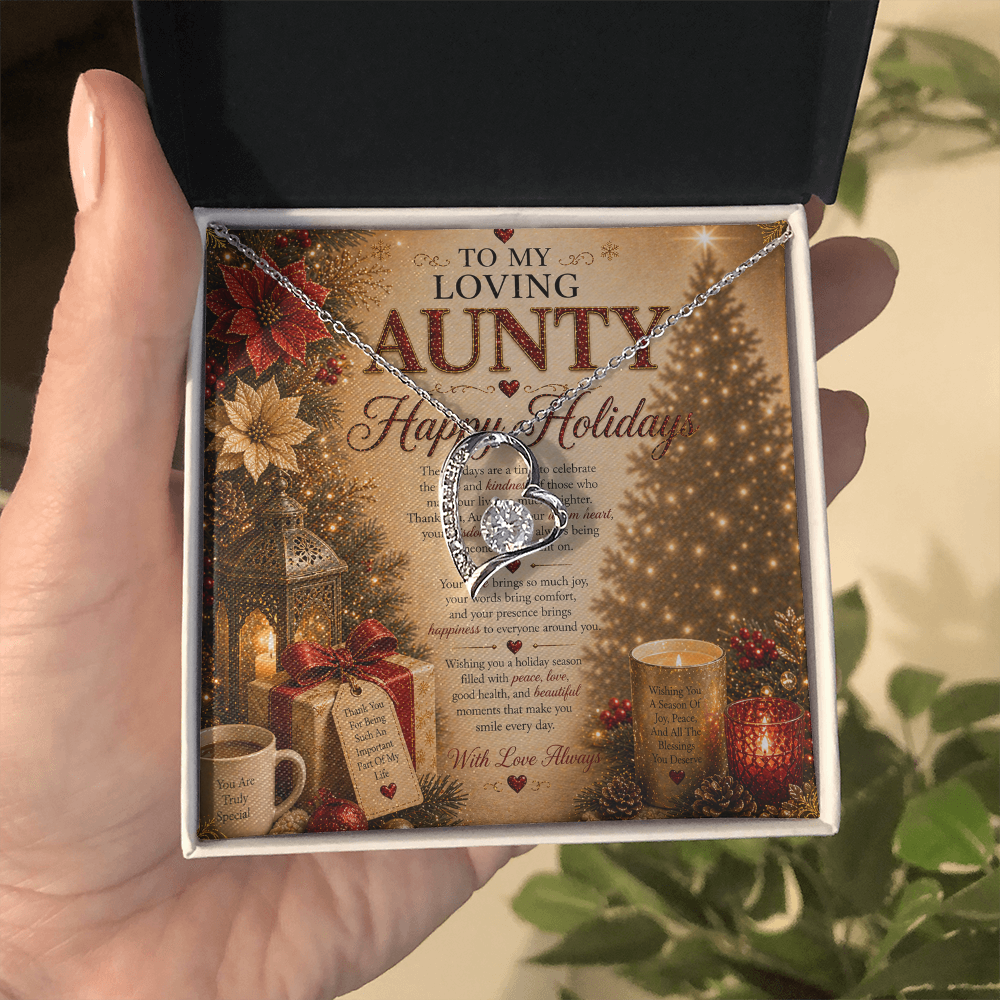 Warmth & Luxurious Holidays Wishes For Aunty Gift Set