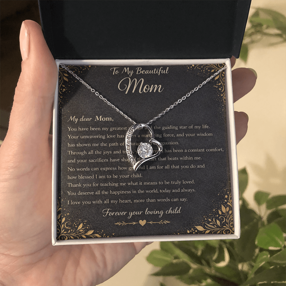 My Beautiful Mom's Gift Set – Forever Love Heart Pendant