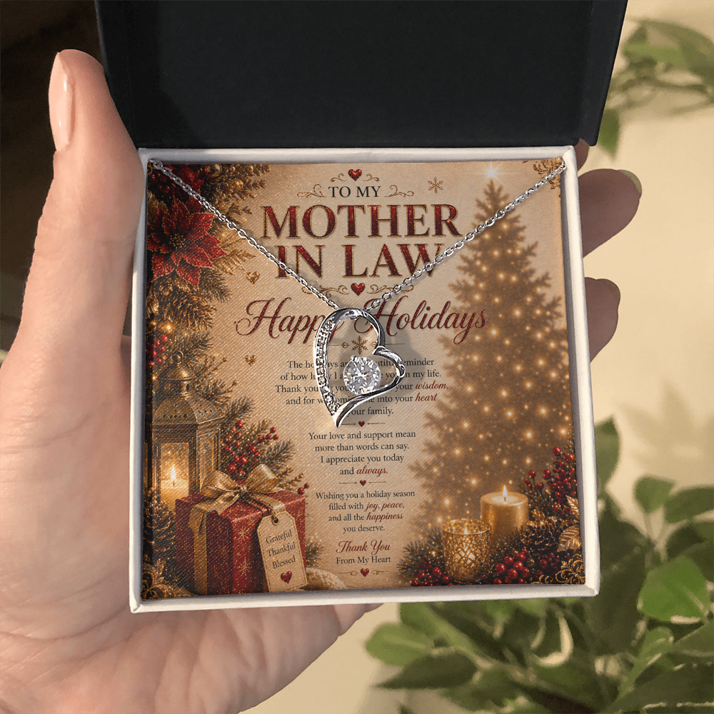 Elegant Holidays Card For a My Mother-In-Law Gift Set