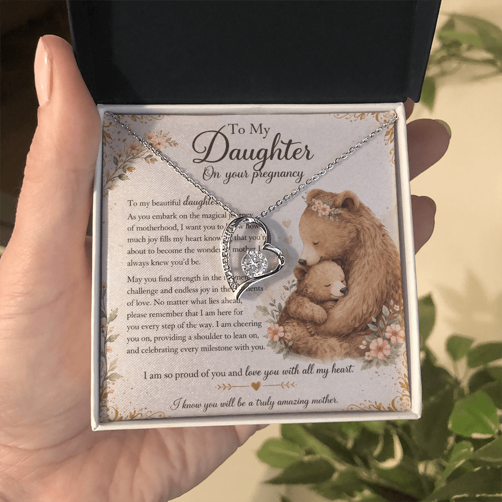 To My Beautiful Daughter's Pregnancy – Necklace Gift From Mom