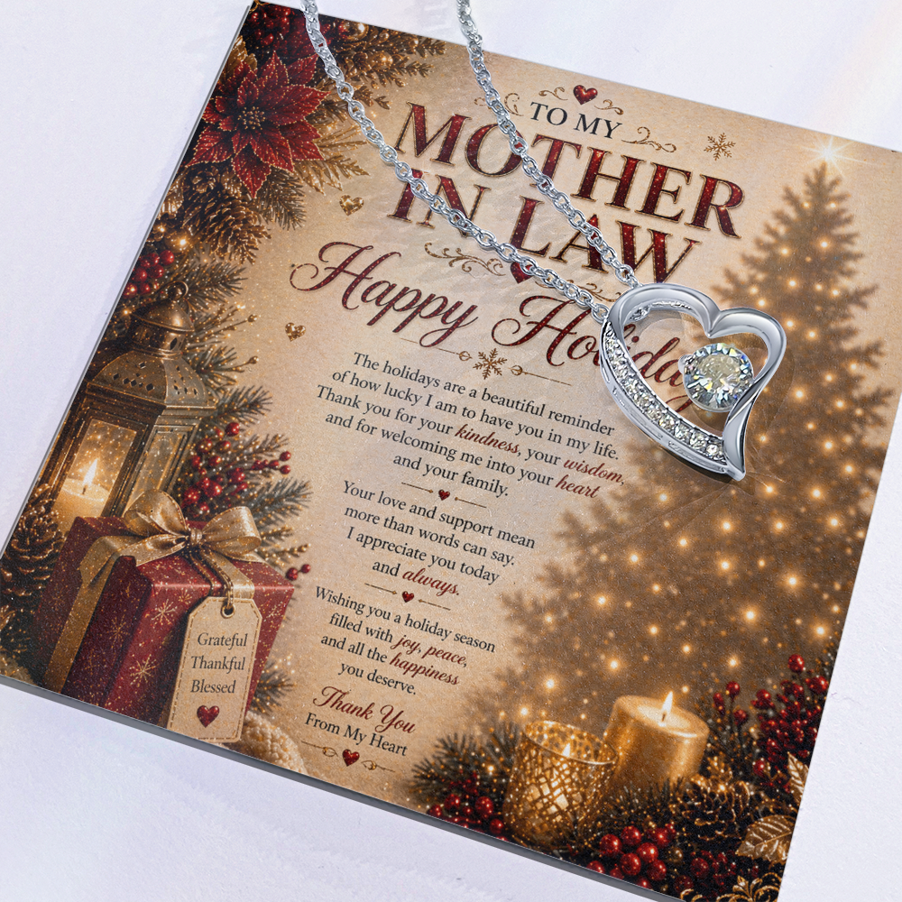 Elegant Holidays Card For a My Mother-In-Law Gift Set