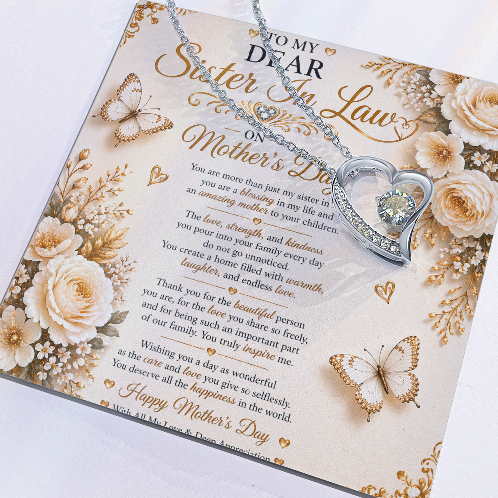 Elegant & Beauty Mother's Day Card For My Sister-In-Law Gift Set