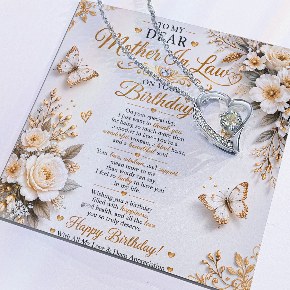 Elegant & Excellent Birthday Wishes Card For My Mother-In-Law Gift Set