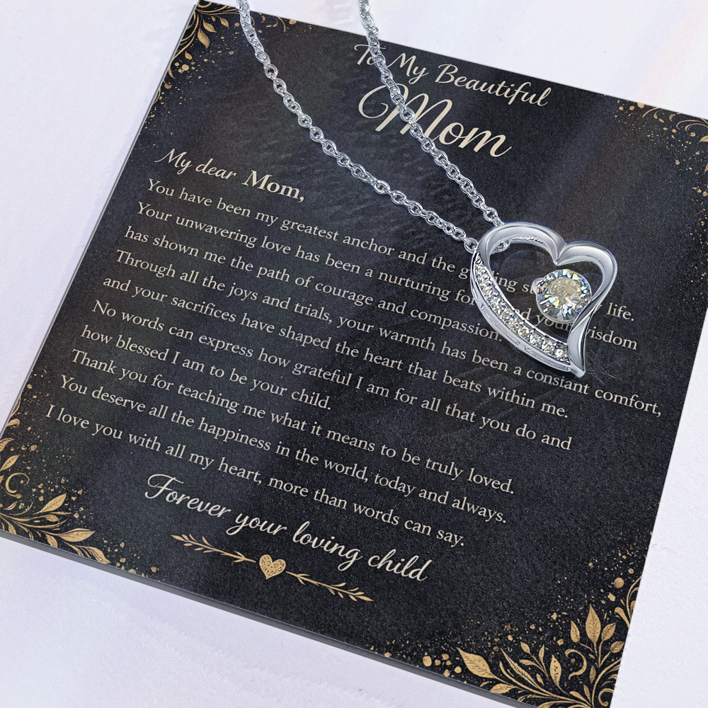 My Beautiful Mom's Gift Set – Forever Love Heart Pendant
