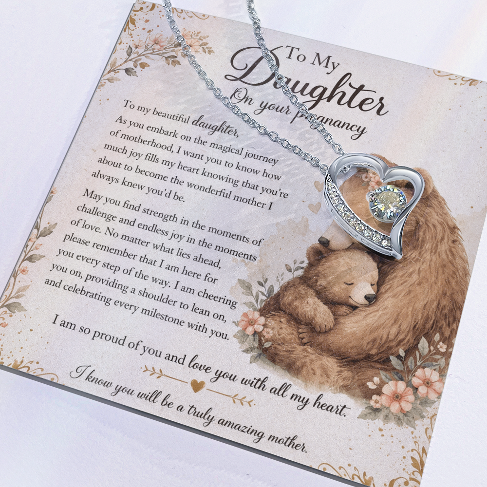 To My Beautiful Daughter's Pregnancy – Necklace Gift From Mom