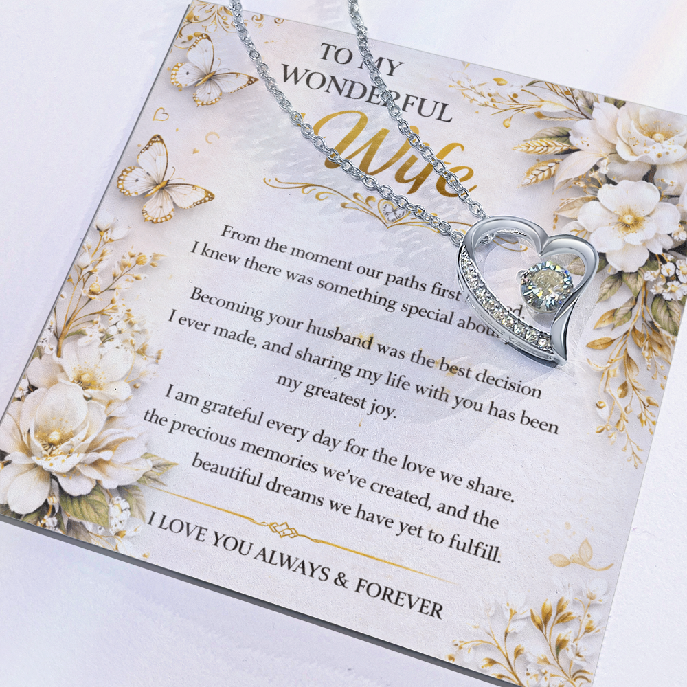 My True Wonderful Wife Necklace Gift Set
