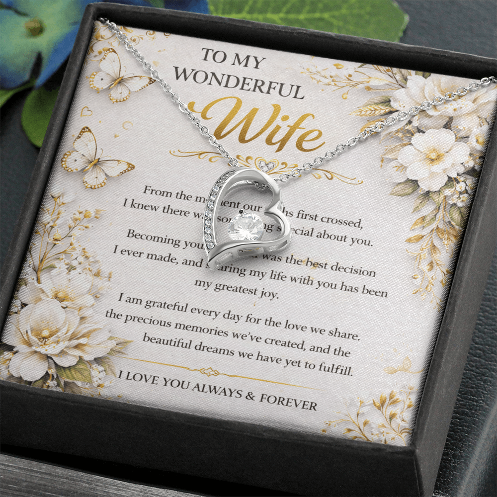 My True Wonderful Wife Necklace Gift Set