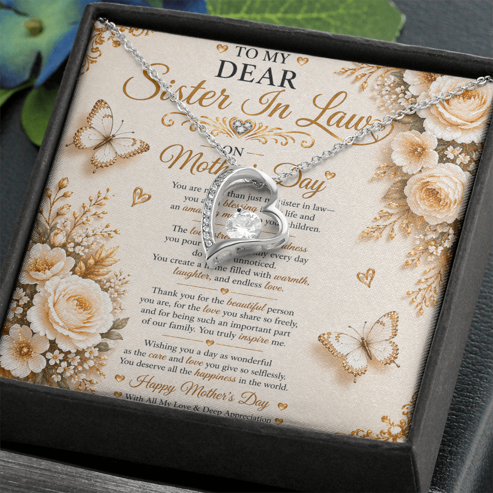 Elegant & Beauty Mother's Day Card For My Sister-In-Law Gift Set