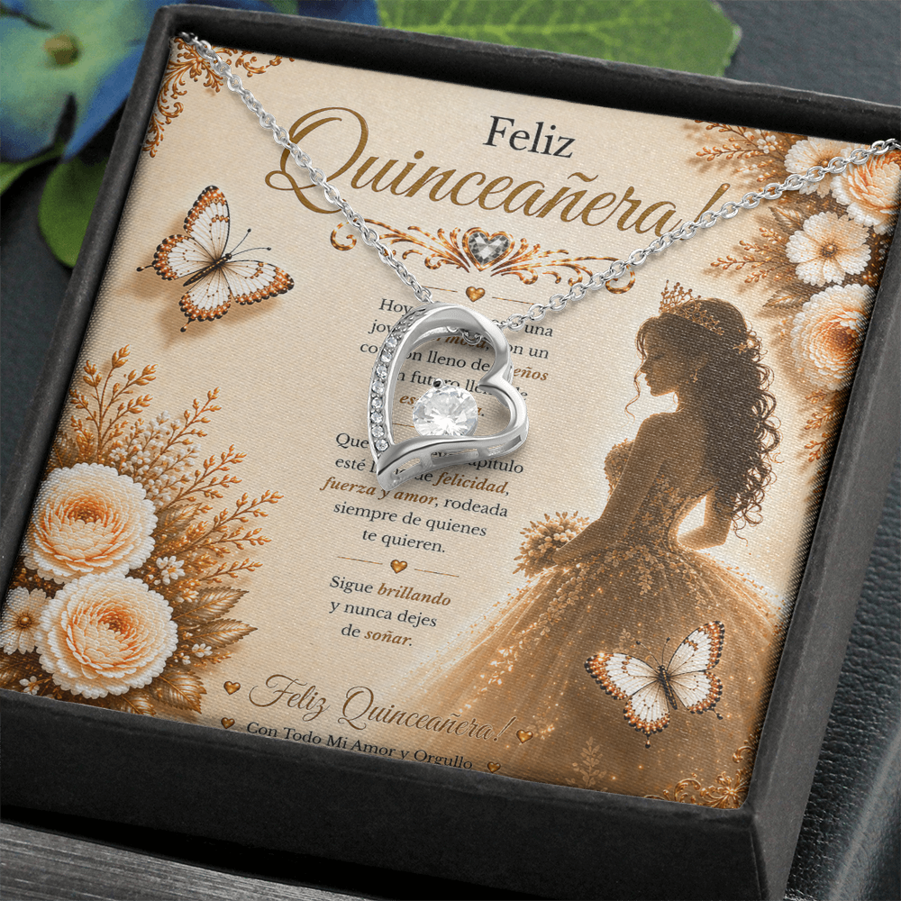 💕Feliz Quinceañera, Mi Amor — Hoy Celebramos Tu Belleza, Tu Corazón Y Todo Lo Increíble Que Eres. Con Amor, Tu Novio
