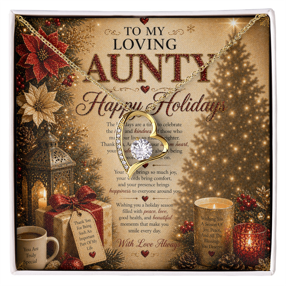 Warmth & Luxurious Holidays Wishes For Aunty Gift Set