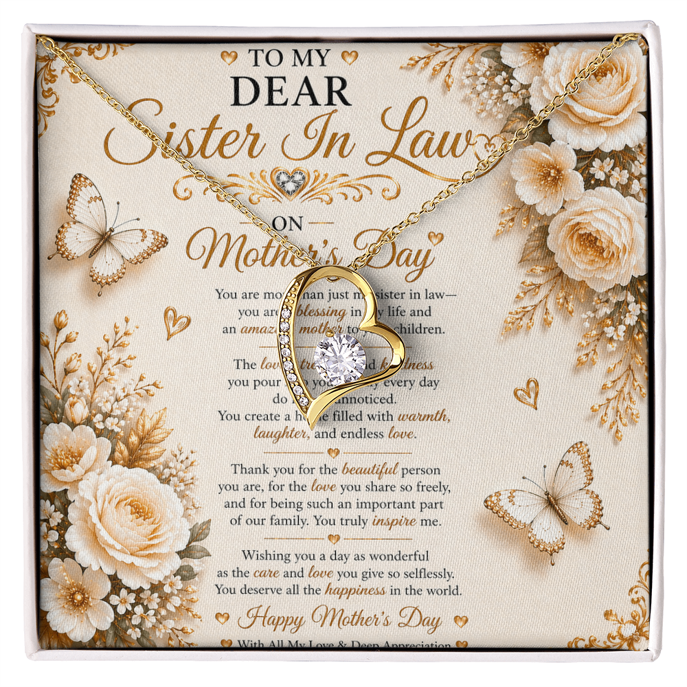 Elegant & Beauty Mother's Day Card For My Sister-In-Law Gift Set