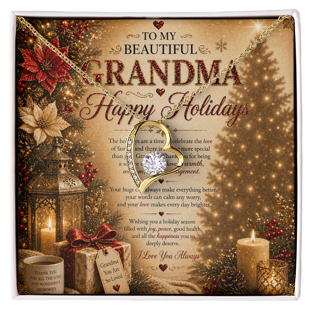 My Holidays Warmth & Splendor Card For Grandma's Heart Gift Set