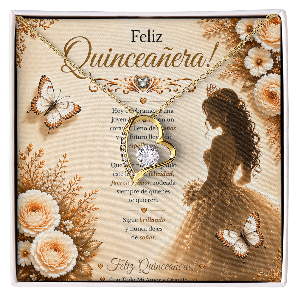 💕Feliz Quinceañera, Mi Amor — Hoy Celebramos Tu Belleza, Tu Corazón Y Todo Lo Increíble Que Eres. Con Amor, Tu Novio