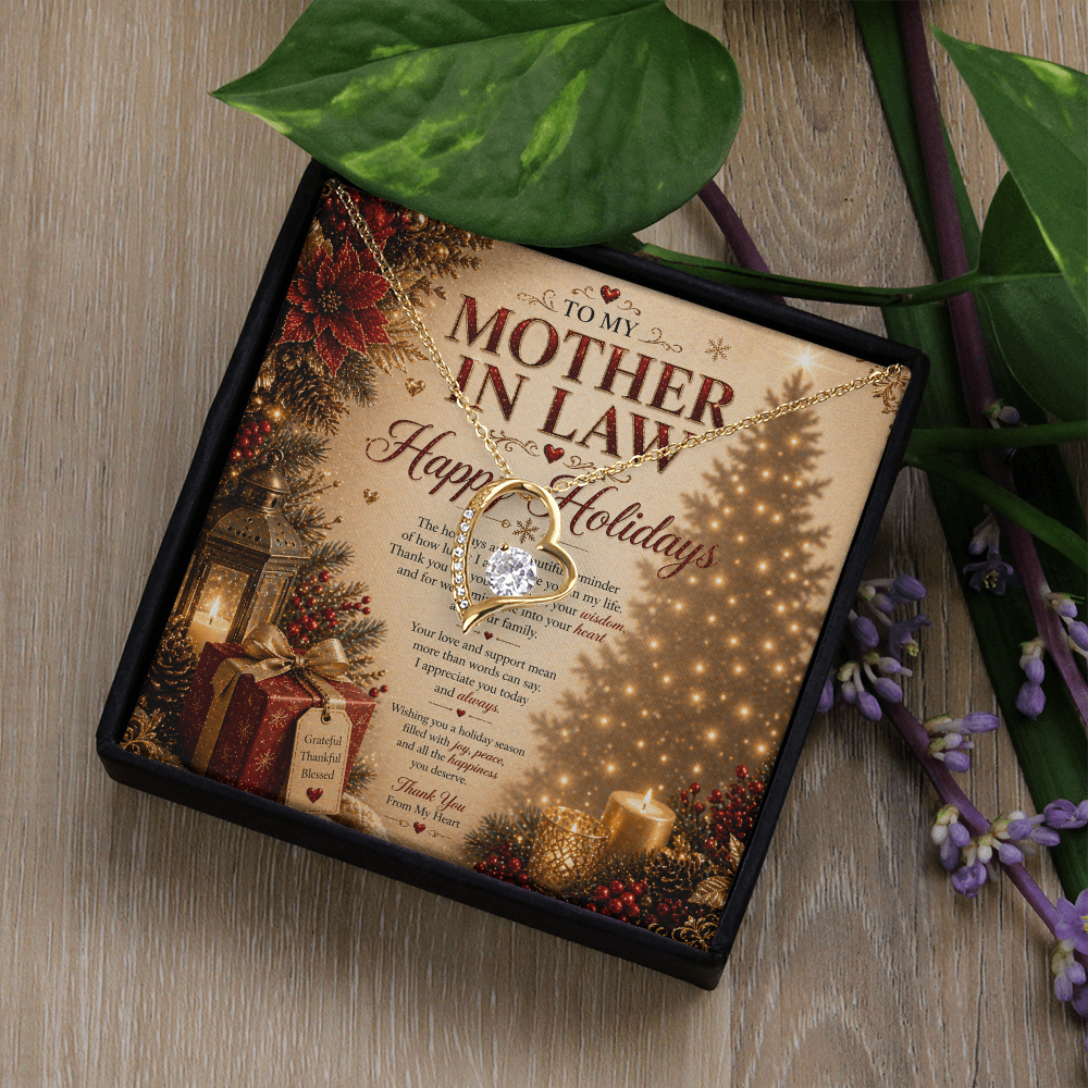 Elegant Holidays Card For a My Mother-In-Law Gift Set