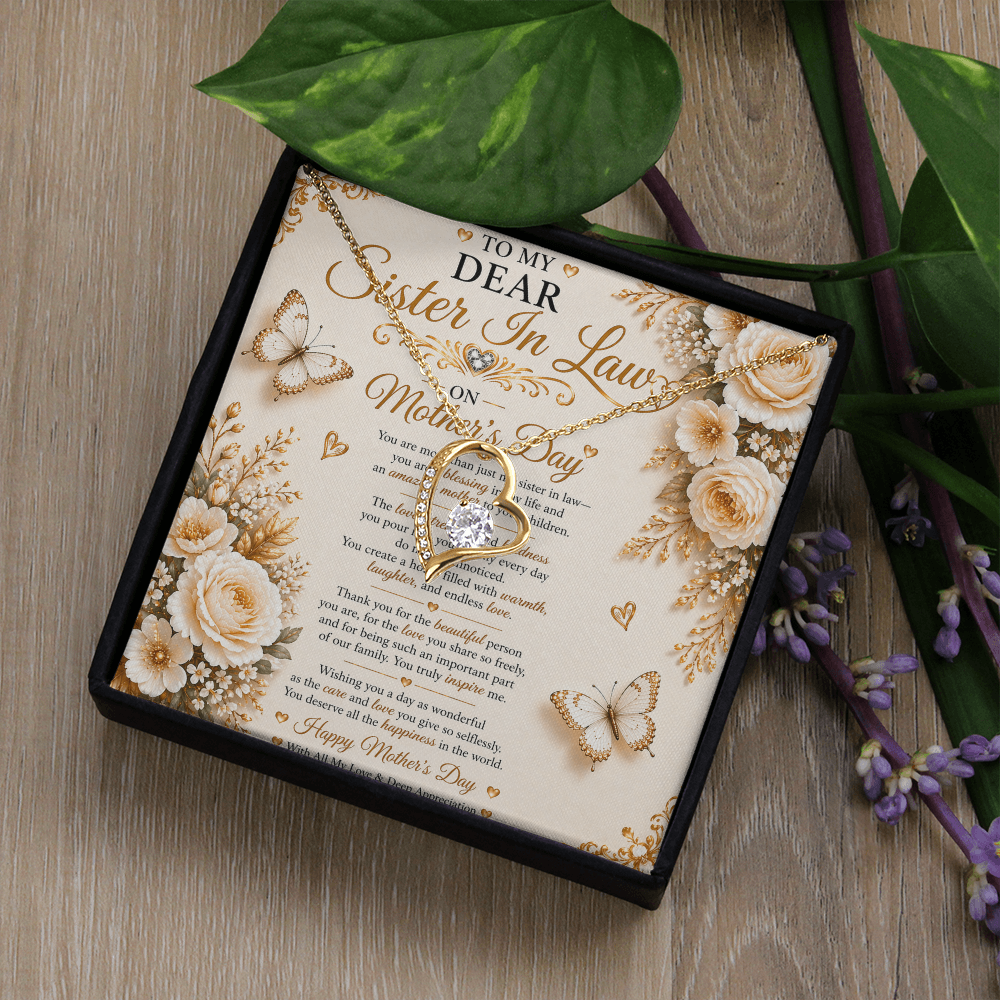 Elegant & Beauty Mother's Day Card For My Sister-In-Law Gift Set