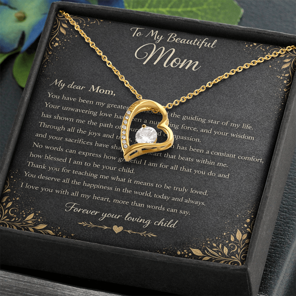 My Beautiful Mom's Gift Set – Forever Love Heart Pendant