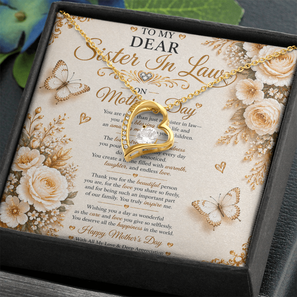 Elegant & Beauty Mother's Day Card For My Sister-In-Law Gift Set