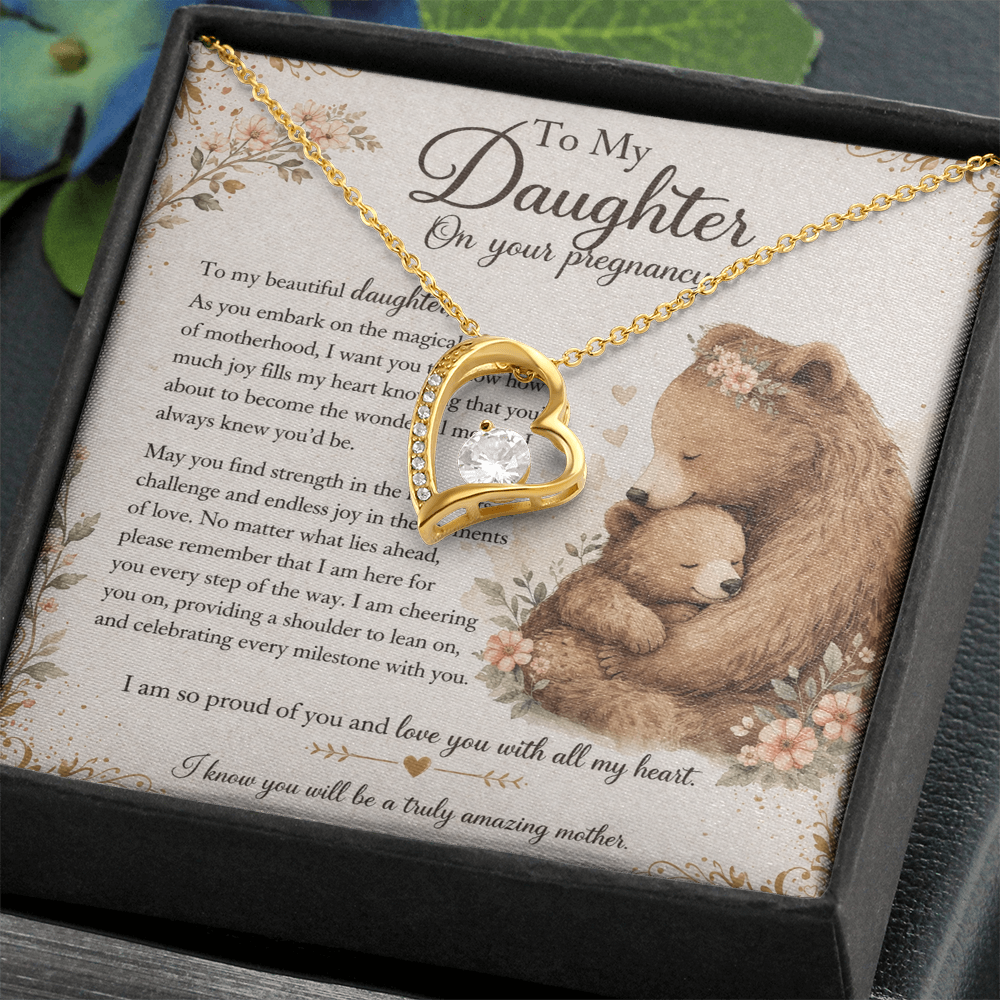 To My Beautiful Daughter's Pregnancy – Necklace Gift From Mom