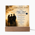 Wonderful Accomplishment To Our Amazing Son High School Graduate Acrylic Gift Set