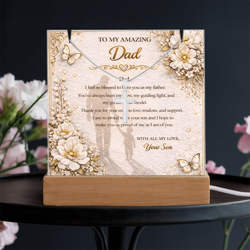 To My Hero Dad From Son Acrylic Plaque