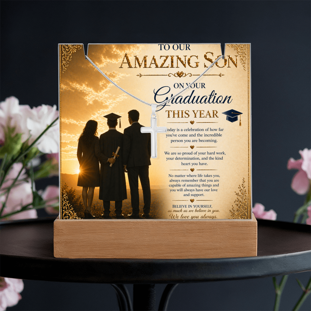 Our Amazing Son Graduation Acrylic Gift Set